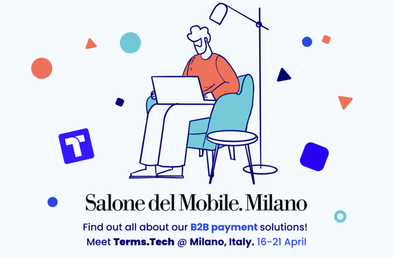 BNPL for furniture industry. Payment terms for furniture industry. Il Salone del mobile.Milano.